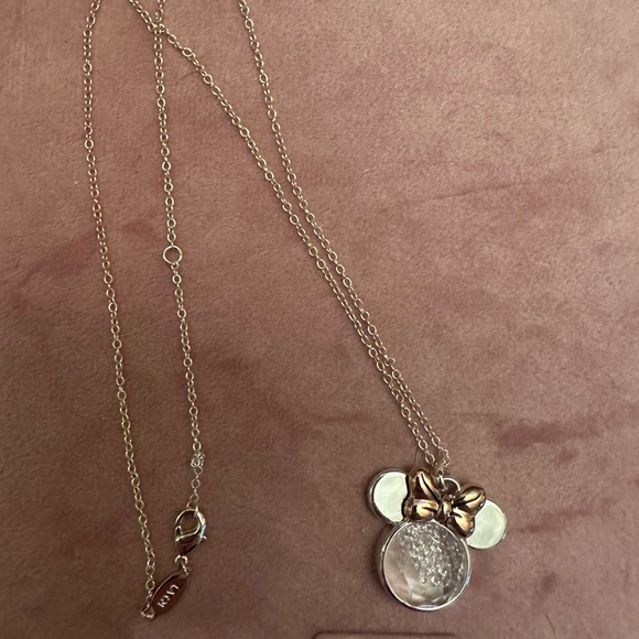 Disney Jewelry - Disney Minnie Mouse Gold Pendant Necklace